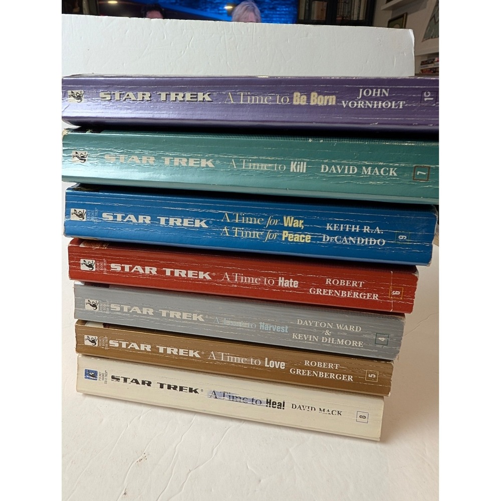 Star Trek A Time To Series Book Lot 7 Paperbacks TNG Next Generation Pocket Book